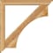 Ekena Millwork Westlake Traditional Rough Sawn Bracket w/ Offset Brace, Western Red Cedar, 6"W x 44"D x 44"H BKT0604X44X44WTL01RWR - alternate 2
